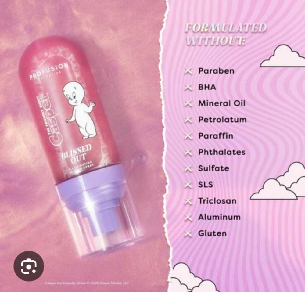Profusion Cosmetics Casper "Blissed Out" Illuminating Setting Spray! Brand new!